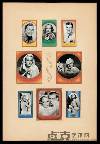1936年德国印制好莱坞影星香烟画片集一册 
